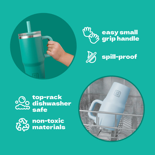 My First Travel Tumbler, Seafoam Green