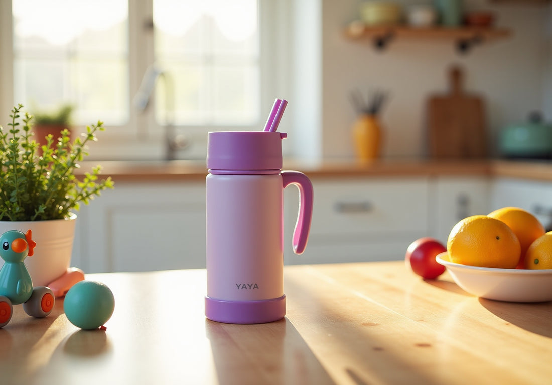 4 Leak Proof Tumblers with Straw and Handle for Toddlers