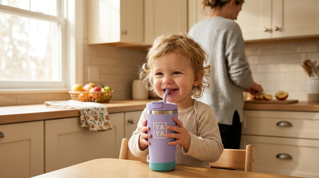 10 Clear Tumbler Cups with Straws for Safe Toddler Hydration