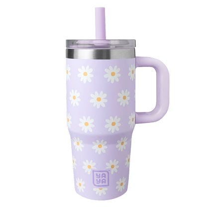 My First Travel Tumbler, Purple Daisies