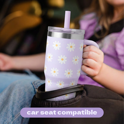 My First Travel Tumbler, Purple Daisies