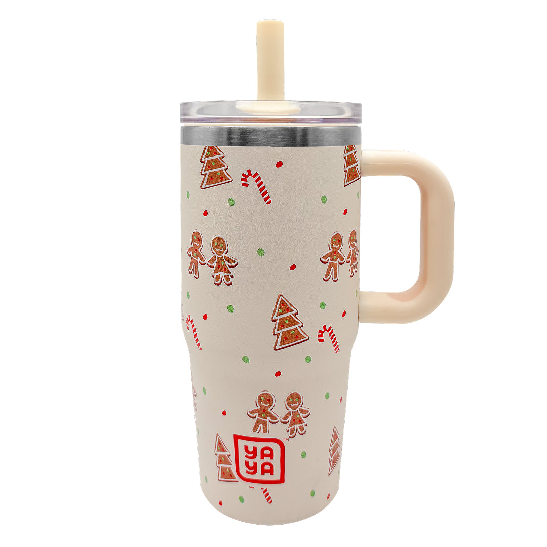 YAYA My First Travel Holiday Tumbler, Gingerbread