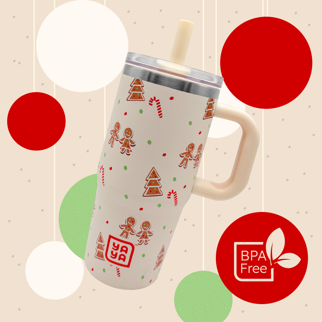 YAYA My First Travel Holiday Tumbler, Gingerbread