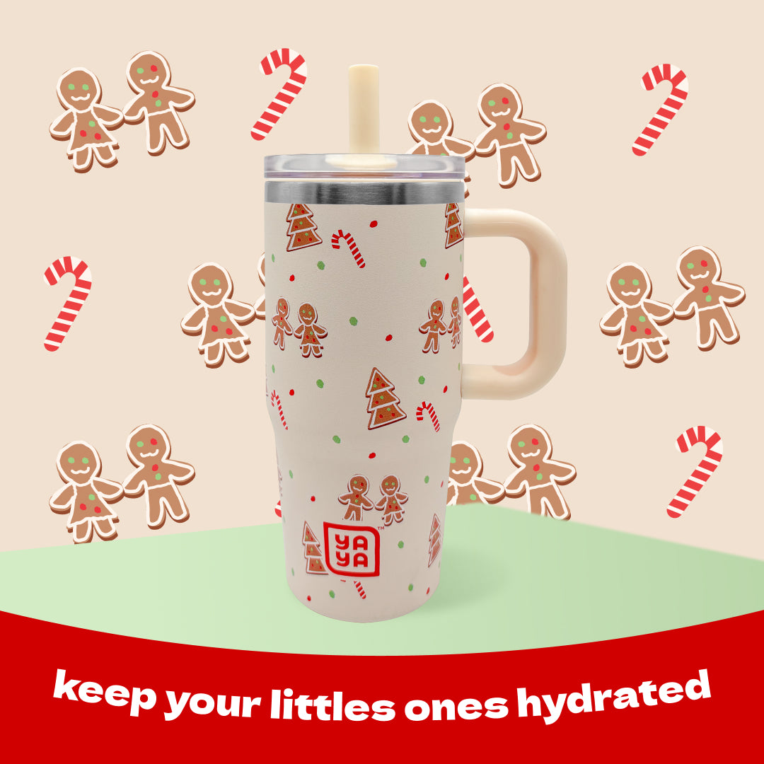 YAYA My First Travel Holiday Tumbler, Gingerbread