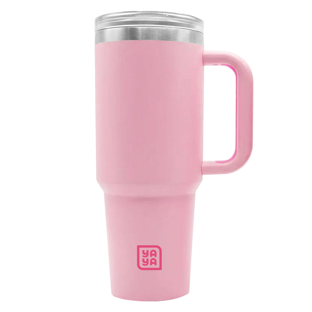 Adult Tumbler with 2-in-1 Straw, Pink
