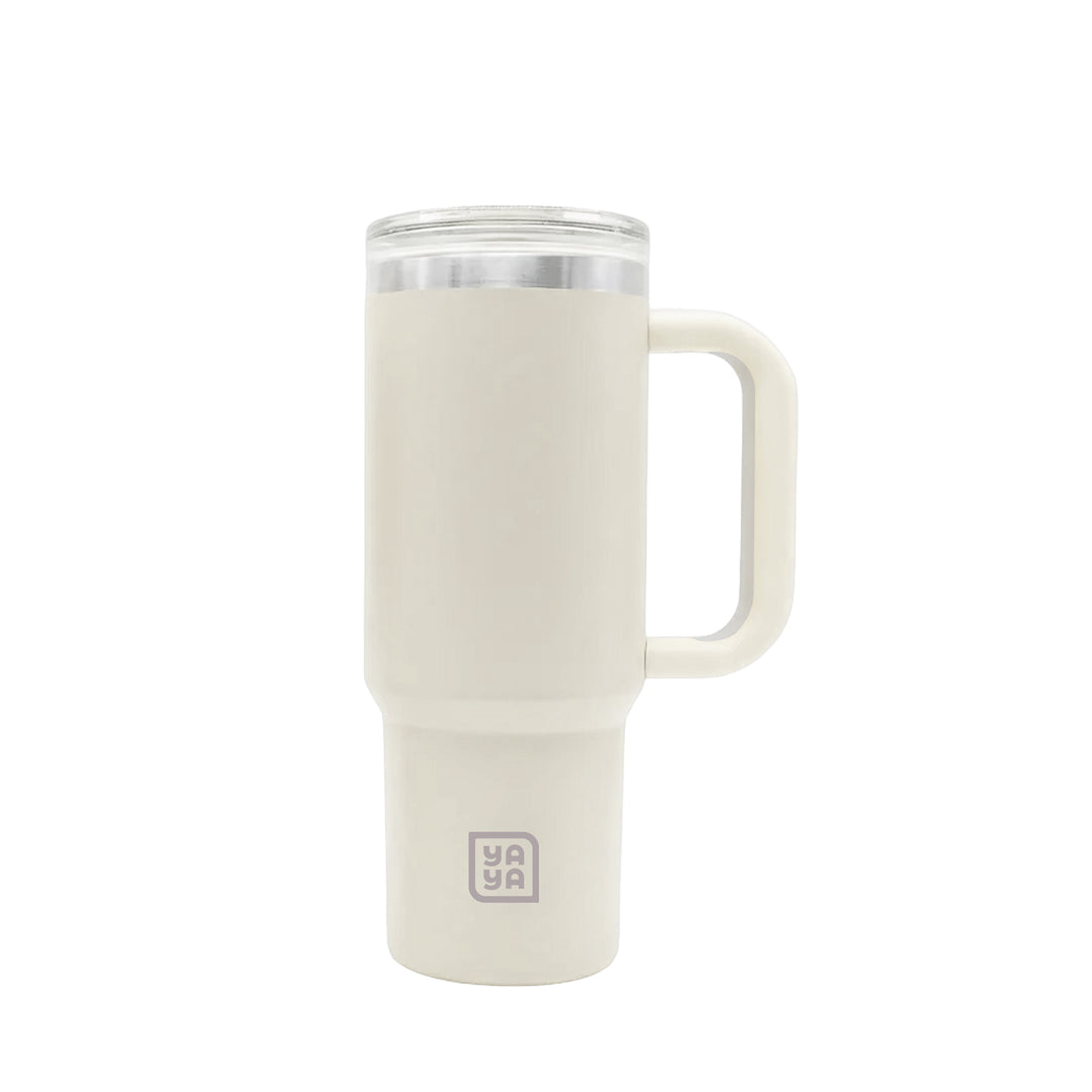 Adult Tumbler with 2-in-1 Straw, White