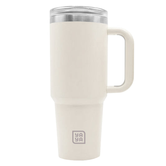 Adult Tumbler with 2-in-1 Straw, White