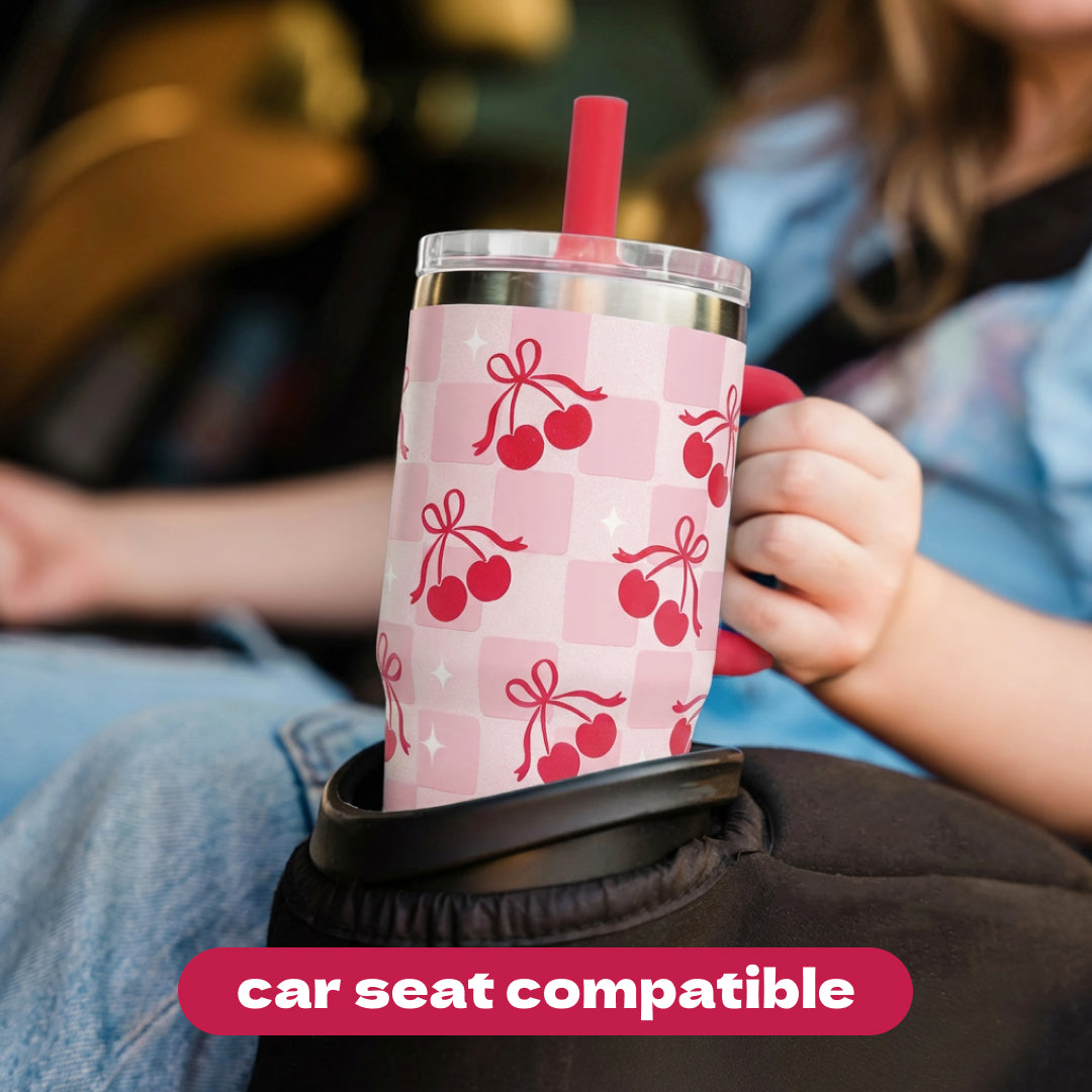 My First Travel Tumbler, Cherry Checkers