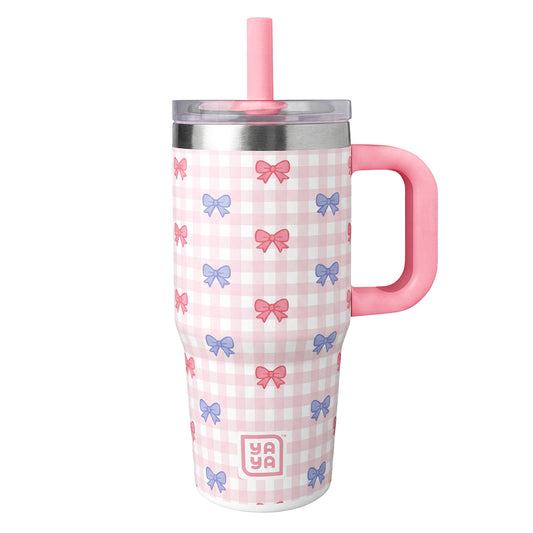 My First 4th of July Tumbler, Gingham Bows