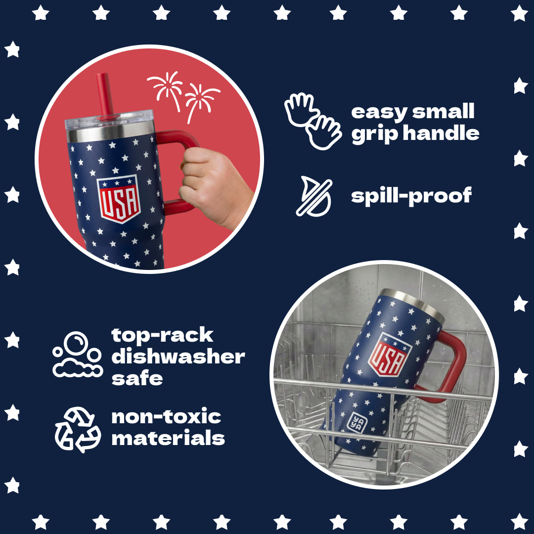 My First 4th of July Tumbler, Blue Stars