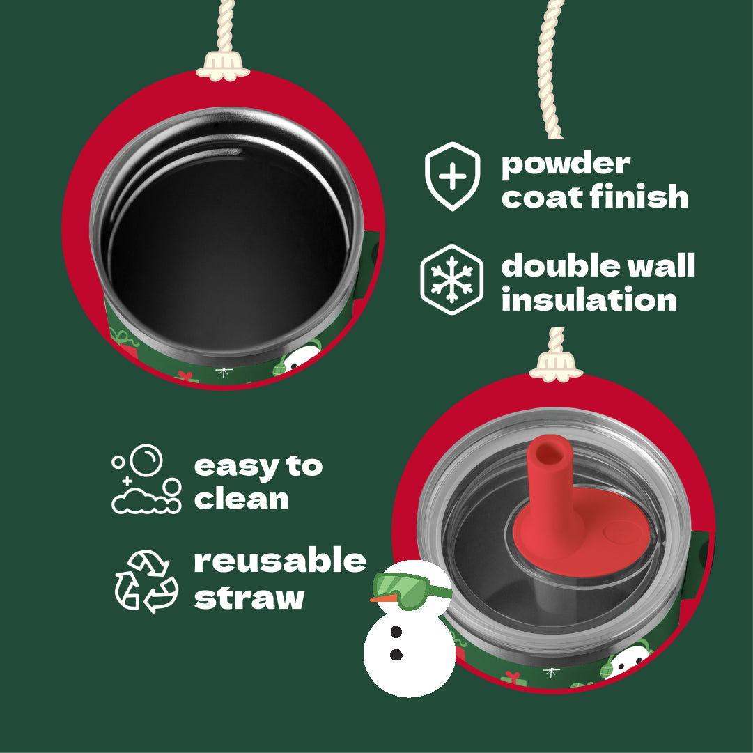 YAYA My First Travel Holiday Tumbler, Snowman