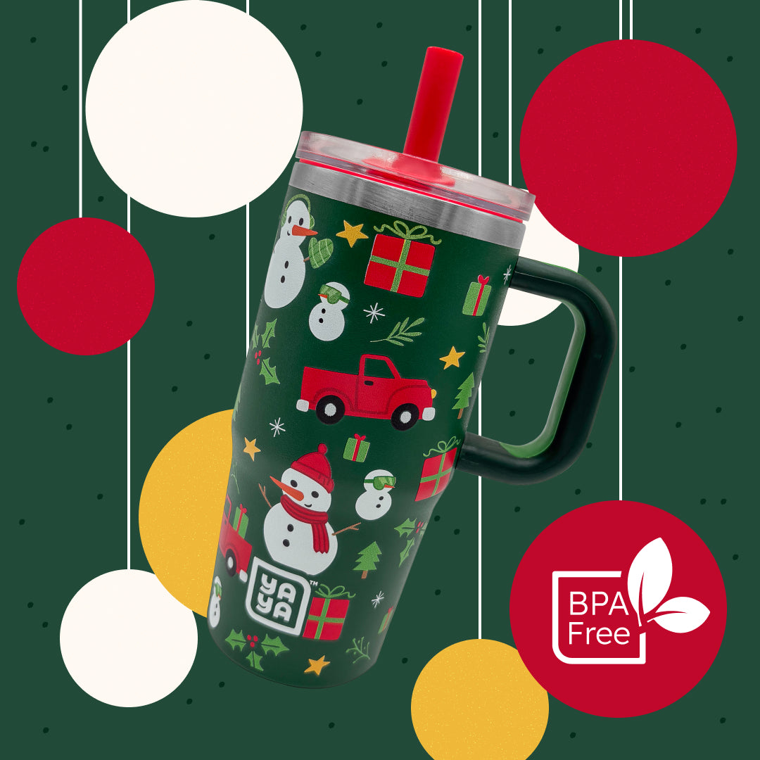 YAYA My First Travel Holiday Tumbler, Snowman