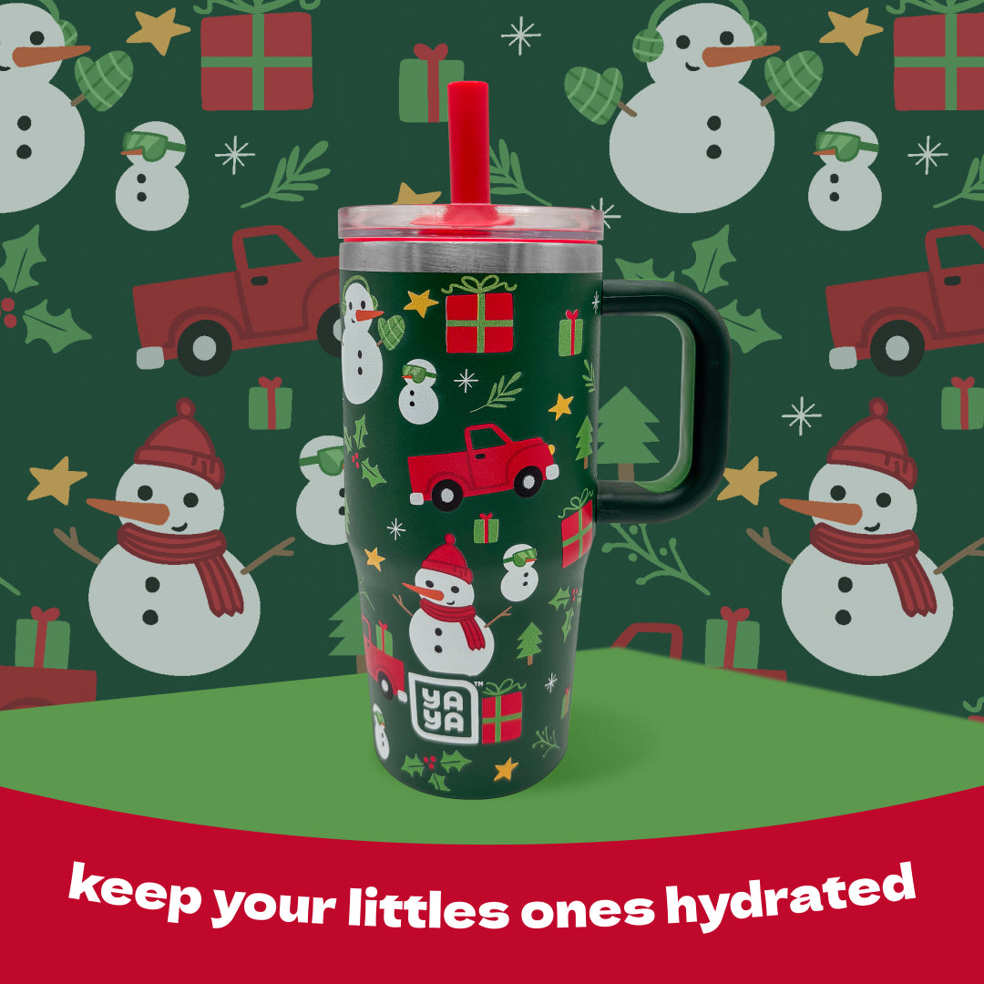 YAYA My First Travel Holiday Tumbler, Snowman
