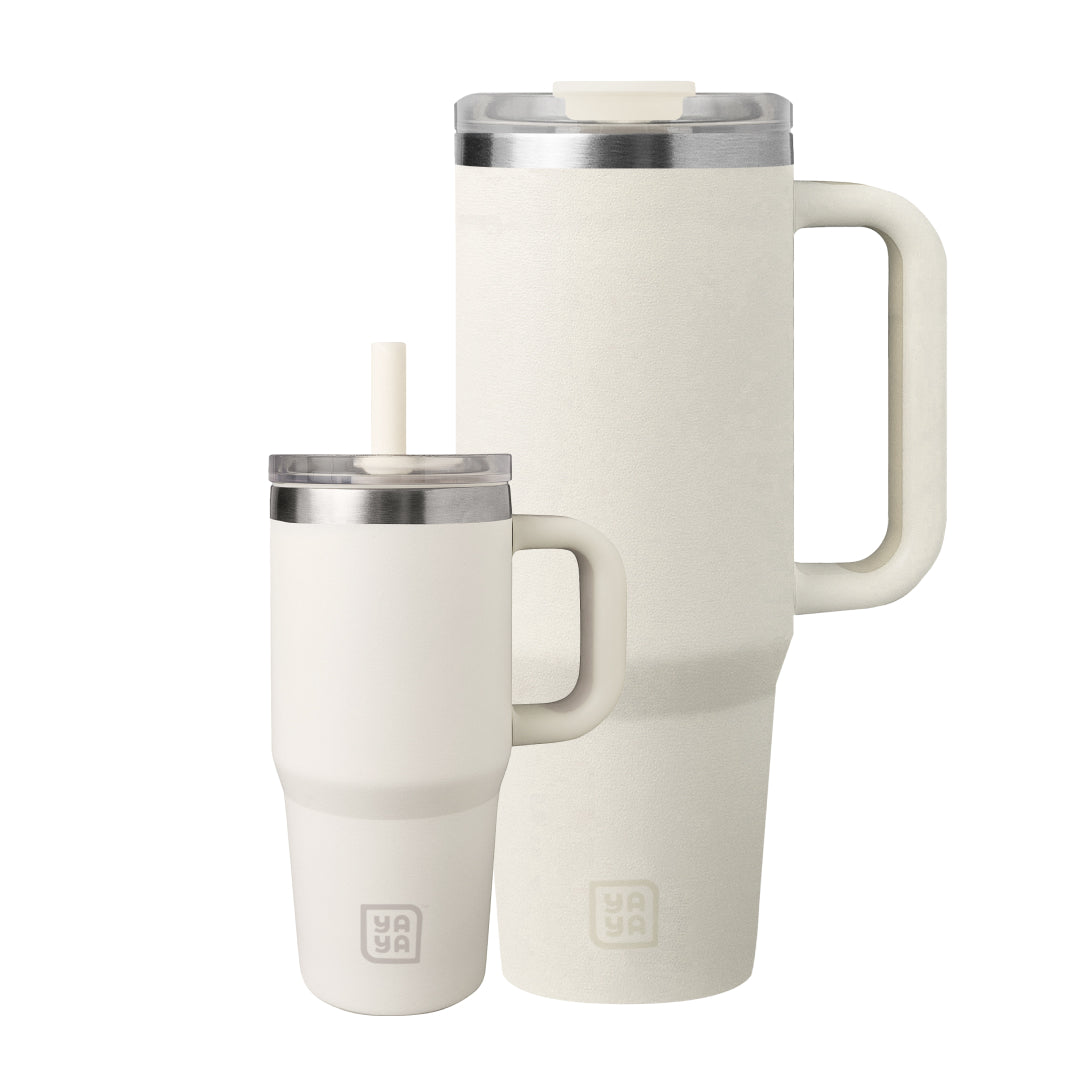 Mommy + Me Matching Tumbler Set, White